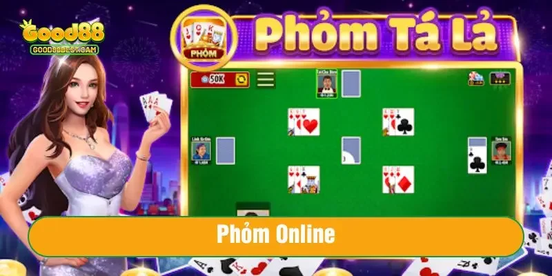 Chinh phục Phỏm Online tại sảnh game bài Good88
